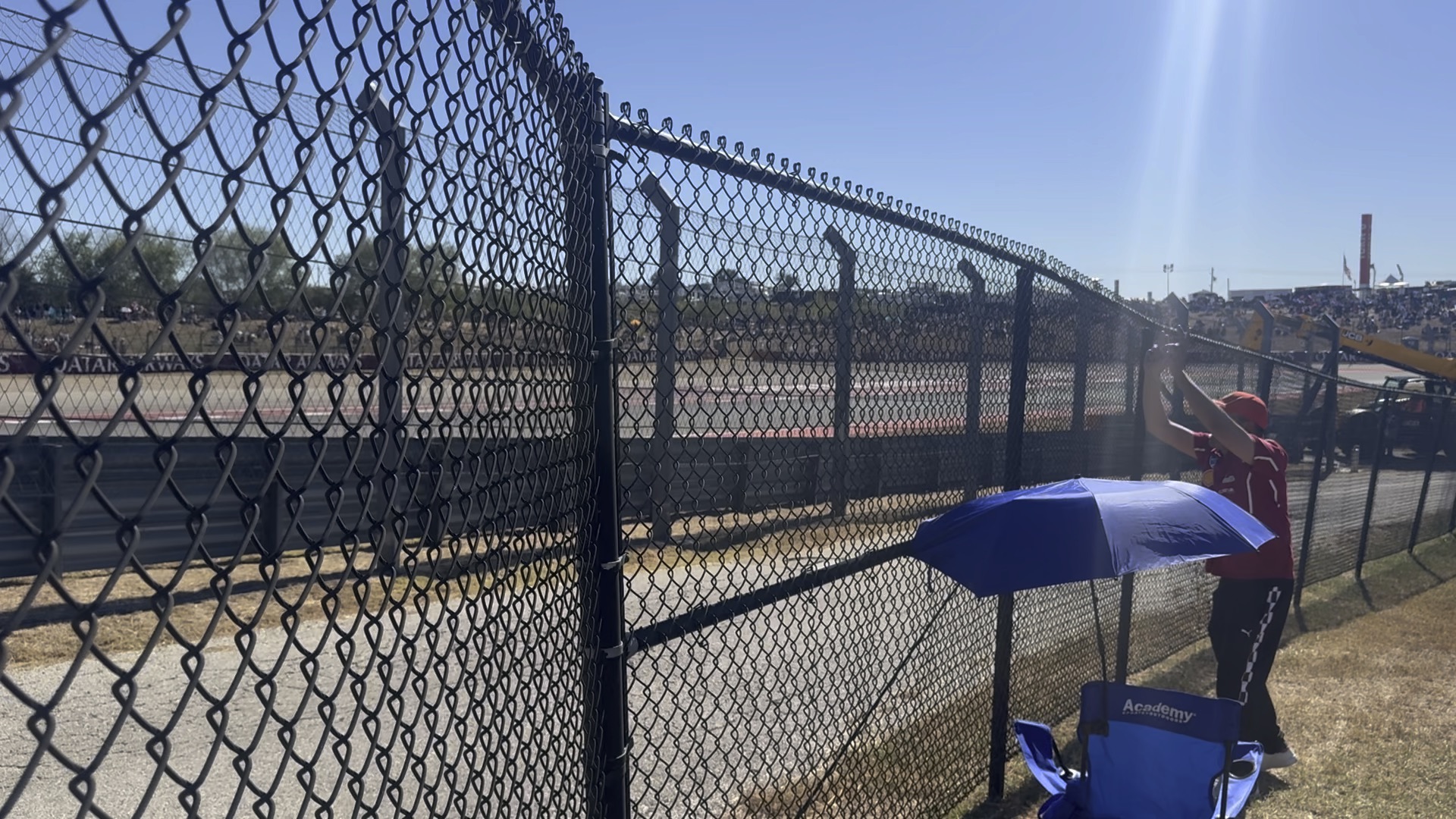 Chain link temporary fence panels on a construction site in Oxnard